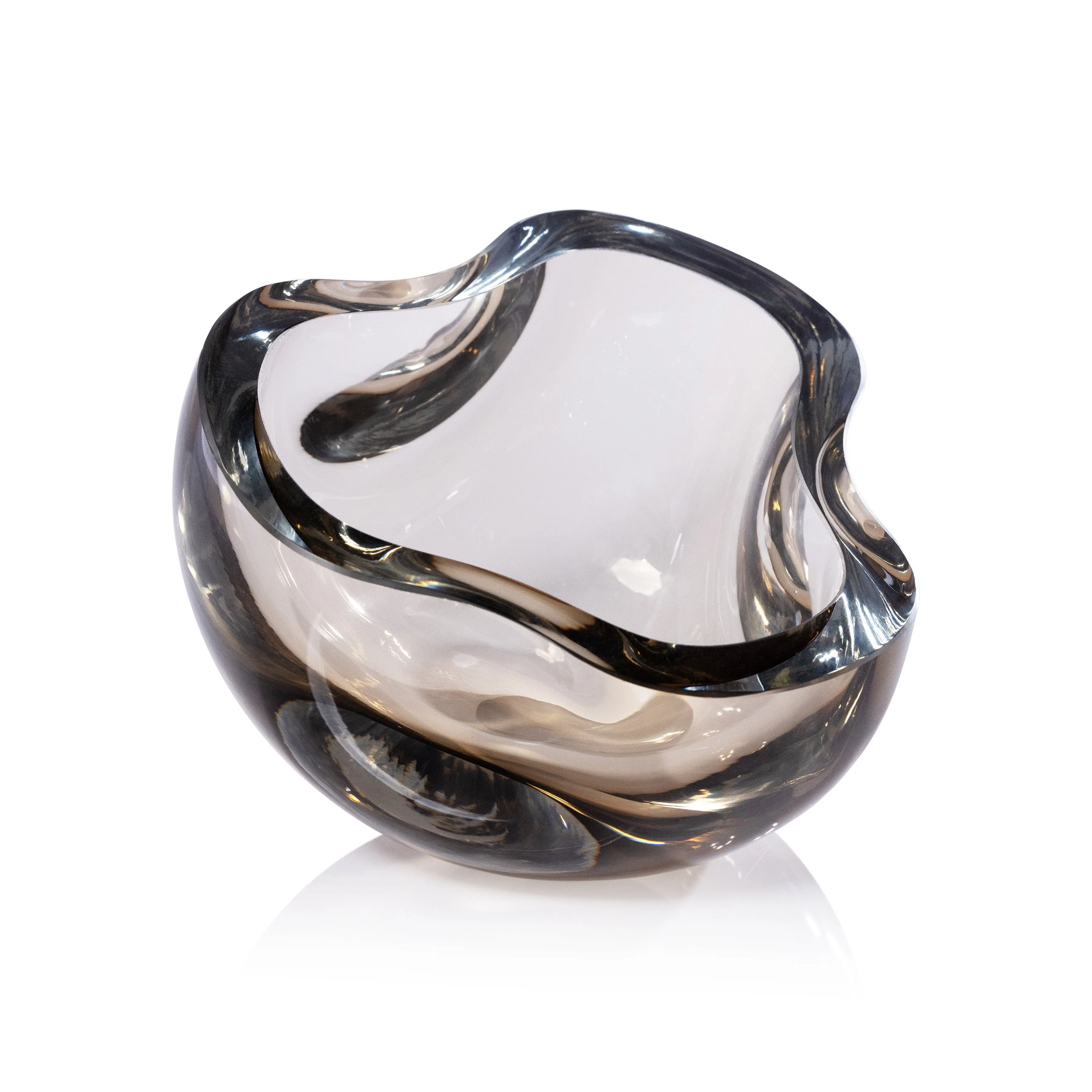 Viento Glass Bowl - Taupe