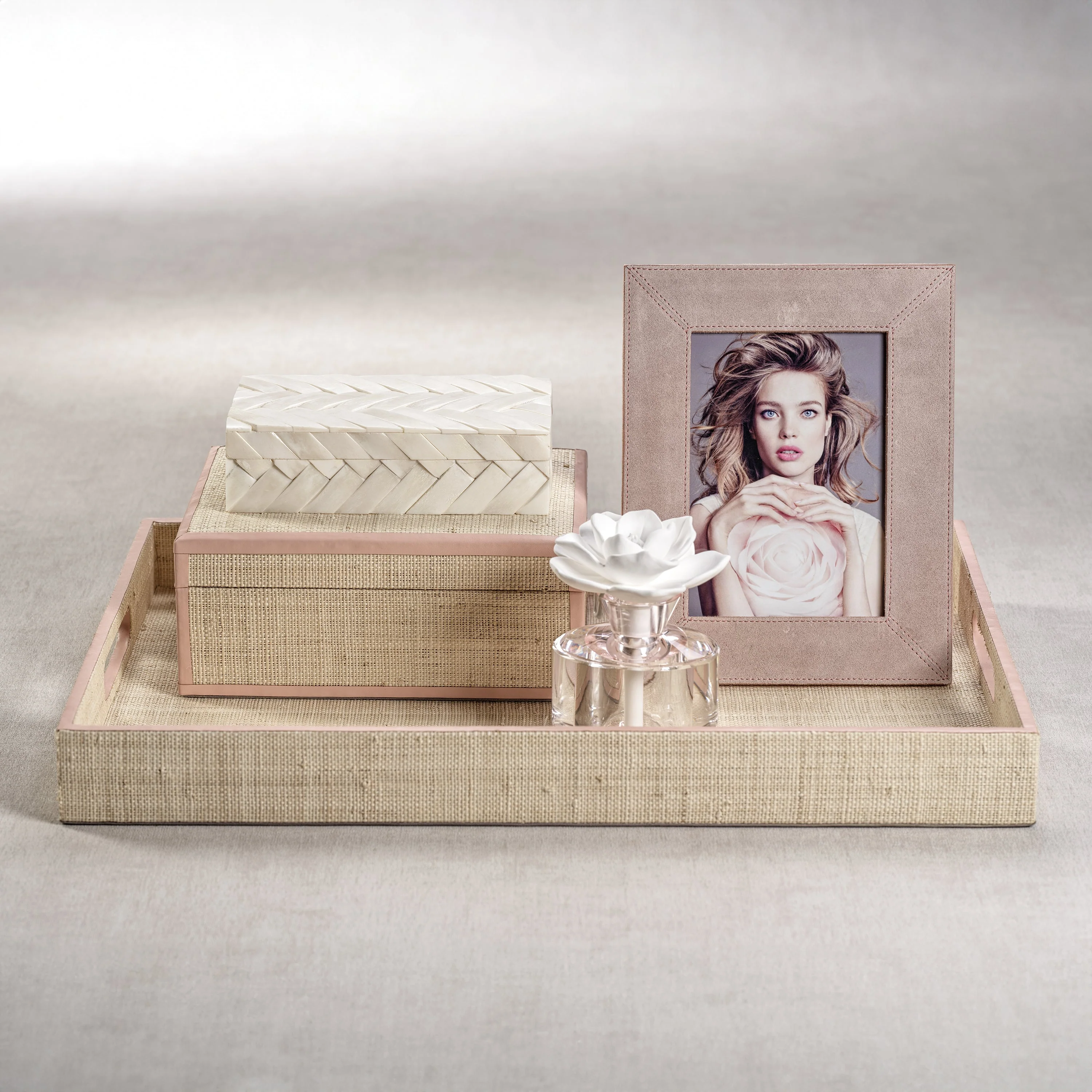 White Bone Braided Box 7.25" x 4.25" x 2" - Image 4
