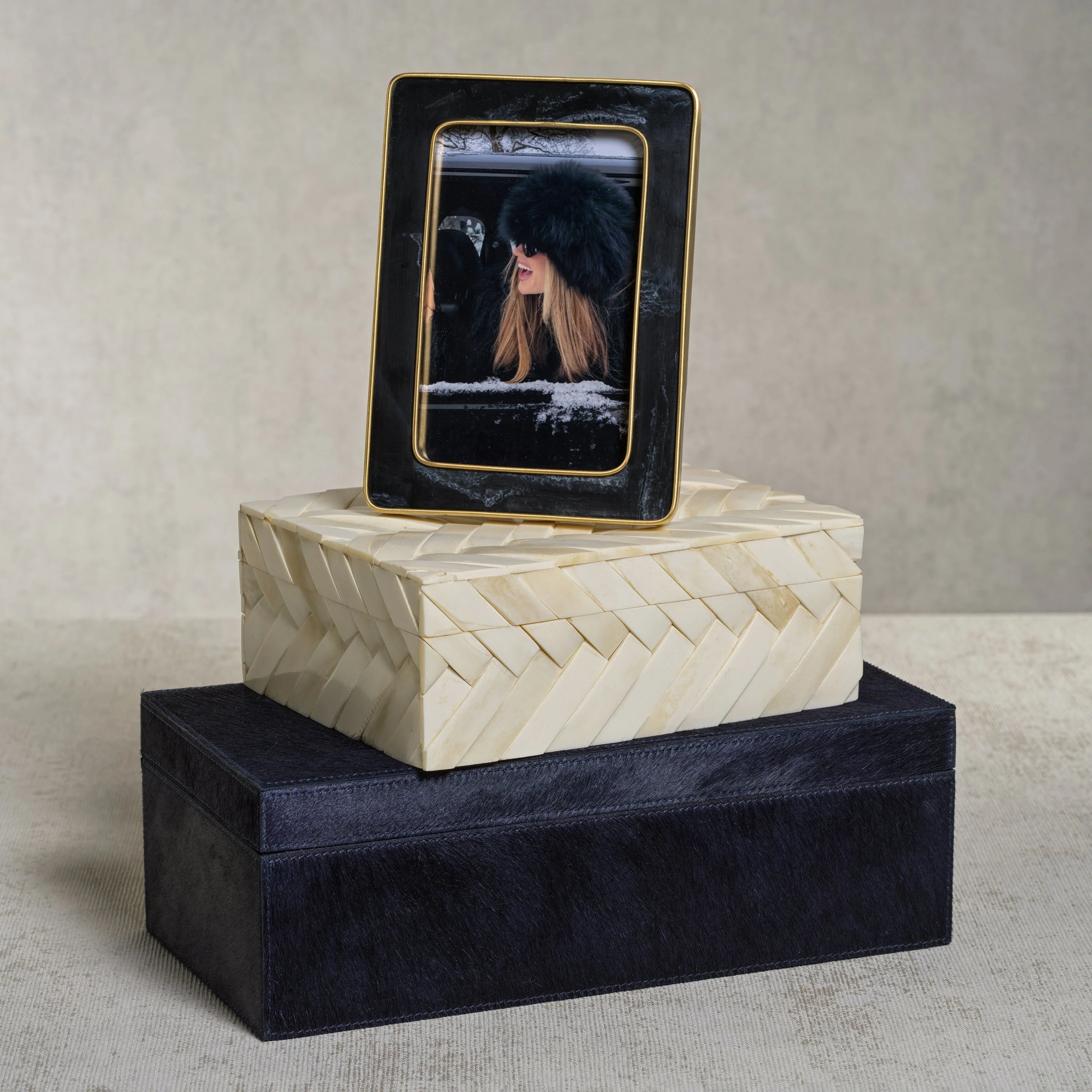 White Bone Braided Box 8.25" x 6.25" x 3" - Image 4